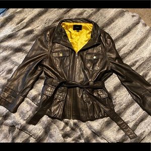 IDENTIFY WOMENS LEATHER JACKET